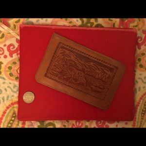 Vintage Olvera Mexican Tooled Leather Wallet!